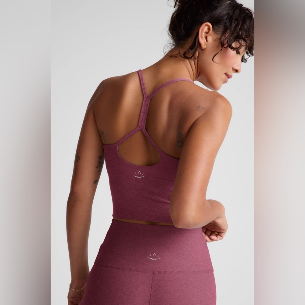 Beyond Yoga Mauve Tank Top Racerback Crop